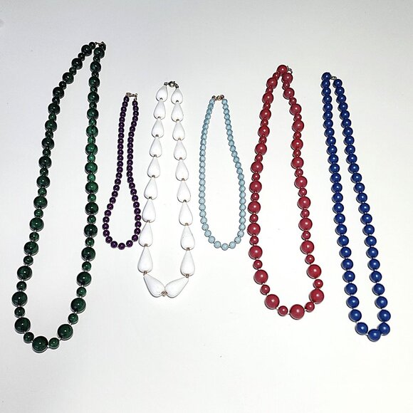 Vintage bead necklace bundle - Picture 2 of 6